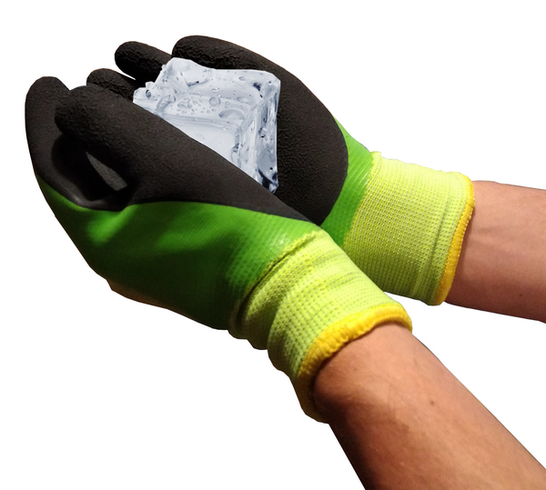 Thermal Work Glove, Cold and Waterproof Coated Sandy Finish Latex Palm For Nice Grip Winter Size:X-Large XL 10