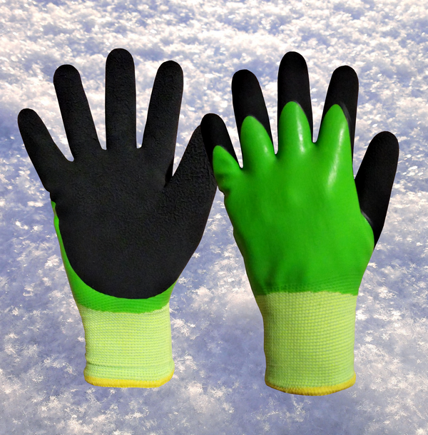 Thermal Work Glove, Cold and Waterproof Coated Sandy Finish Latex Palm For Nice Grip Winter Size:X-Large XL 10