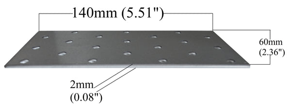 Flat Connecting Joining Plate Galvanised Heavy Duty Metal 5.51