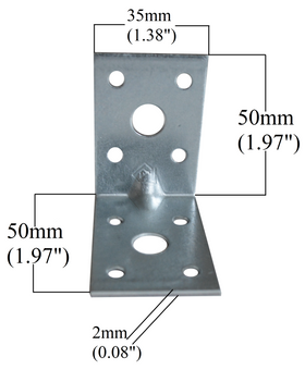 Corner Bracket with Beading 1.97