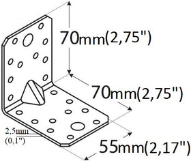 Corner Bracket with Beading 2,75