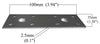 Flat Connecting Joining Plate Galvanised Heavy Duty Metal 3.94