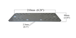 Flat Connecting Joining Plate Galvanised Heavy Duty Metal Strong Big Size 8.28