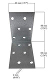 Corner Braces Brackets Plates, Heavy Duty Wooden Angle, Metal Steel Sheet Galvanised 2,36