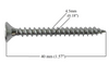 Copy of M4 Wood Screws Galvanised Zinc Long (0.18