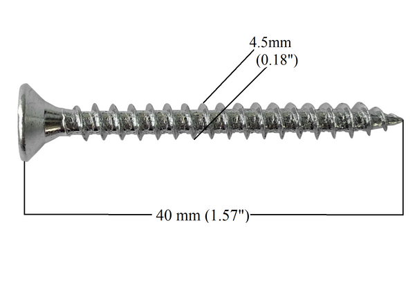 M4 Wood Screws Galvanised Zinc Long (0.18