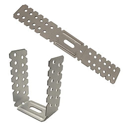 Drywall Brackets Masonry Wall Ceiling Timber 195mm x 30mm (7.68in x 1.18in)