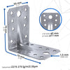 Corner Braces Brackets Plates, Heavy Duty Wooden Angle, Metal Steel Sheet Galvanised 2,75