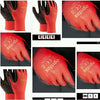 24 PAIRS NEW LATEX COATED WORK GLOVES SAFETY DURABLE GARDEN GRIP BUILDERS