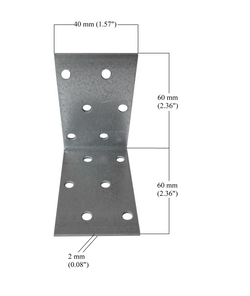 Corner Brackets Plates Angle Galvanised 2,36