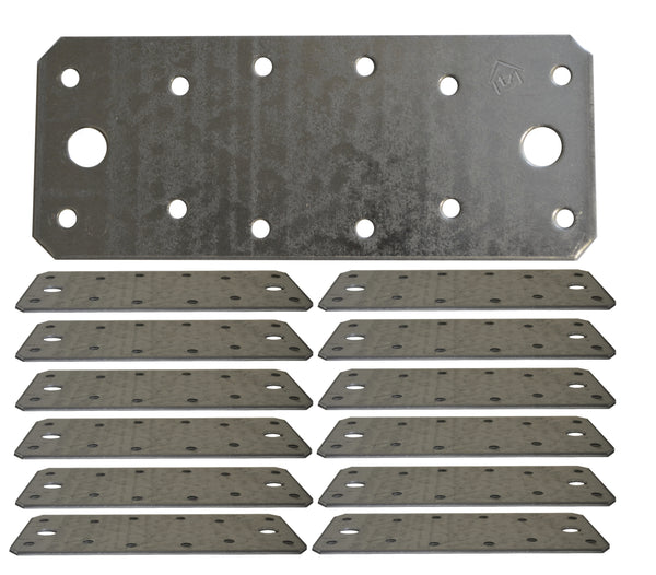 Flat Connecting Joining Plate Galvanised Heavy Duty Metal 5.51