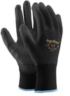 Ogrifox Coated Black Nylon Work Gloves, Gardening, Builders Size: Small S 7